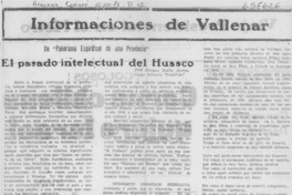 El pasado intelectual del Huasco