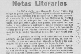 Notas literarias
