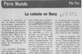 La colonia en Iloca.  [artículo] Fox.