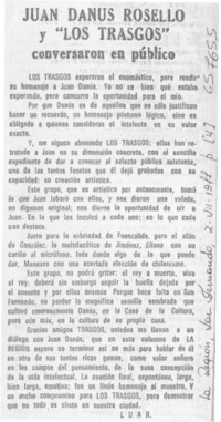 Juan Danus Rosello y los "Los trasgos"