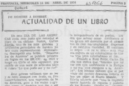 Actualidad de un libro