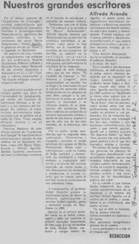 Nuestros grandes escritores