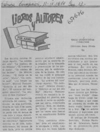 Tres cuentistas chilenos.  [artículo]