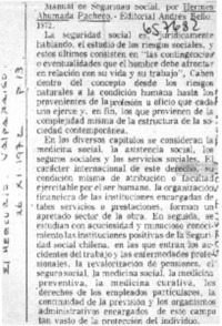 Manual de seguridad social.  [artículo]