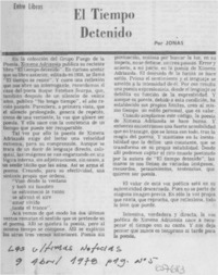 El tiempo detenido