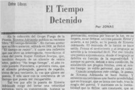 El tiempo detenido