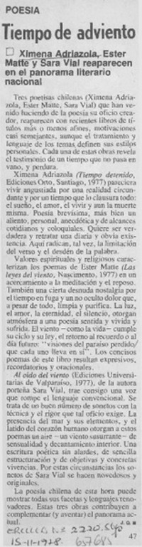 Tiempo de advenimiento