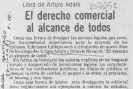 El Derecho comercial al alcance de todos.