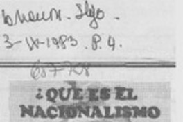 Libro sobre nacionalismo