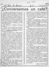 Conversemos un café?  [artículo] Yair J. Carvajal.
