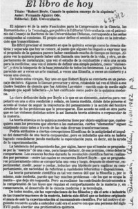 El libro de hoy.  [artículo]