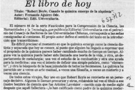 El libro de hoy.  [artículo]