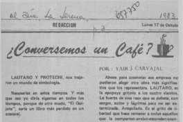 ¿Conversemos un café?  [artículo] Yair J. Carvajal.