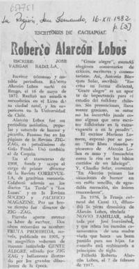 Roberto Alarcón Lobos