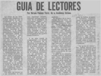 Guía de lectores