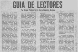 Guía de lectores