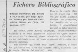 Trece cuentos de amor y fantasía