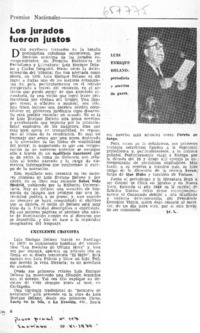 Los jurados fueron justos  [artículo] H. L.
