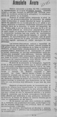 Anacleto Avaro.  [artículo]
