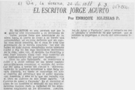 El escritor Jorge Agurto