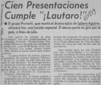 Cien presentaciones cumple "¡Lautaro!".  [artículo]