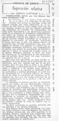 Superación relativa  [artículo] Sergio Latorre V.