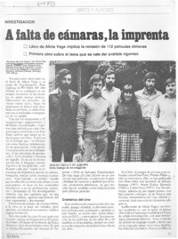 A falta de cámaras, la imprenta