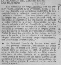 La procesión del Carmen entre las máscaras.  [artículo]