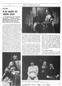 A la vuelta de veinte años  [artículo] Hans Hermann.