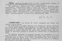 Alfonso Alcalde : [comentario] [artículo] Carlos Olivárez.