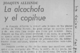 La alachofa y el copihue.  [artículo]