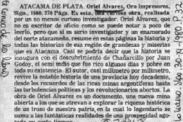 Atacama de plata.  [artículo]