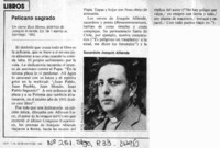Pelícano sagrado.  [artículo]