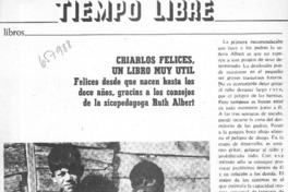 Criarlos felices, un libro muy útil.  [artículo]