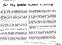 ¡No hay quién cuente cuentos!  [artículo] P. Vega G.