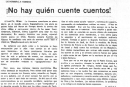 ¡No hay quién cuente cuentos!  [artículo] P. Vega G.
