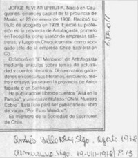 Jorge Alvear Urrutia.  [artículo]