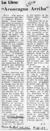 "Aconcagua arriba"  [artículo] A. A.