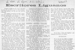 Escritores liguanos  [artículo] Macodi.
