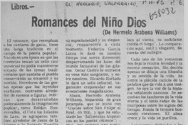Romances del niño Dios  [artículo] Modesto Parera.