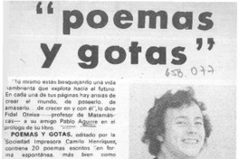 Poemas y gotas  [artículo]