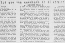 "Los que van quedando en el camino"