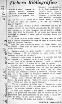 Fichero bibliográfico  [artículo] Carlos R. Ibacache I.