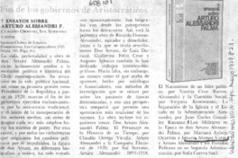 Fin de los gobienos de Aristocráticos.  [artículo]