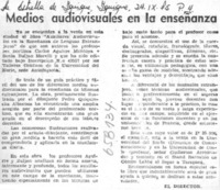Medios audiovisuales en la enseñanza