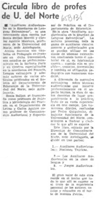 Circula libro de profes de U. del Norte.