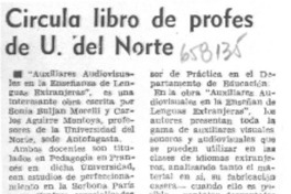Circula libro de profes de U. del Norte.