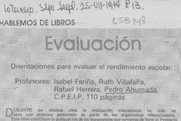 Evaluación.