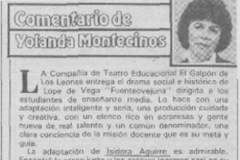 Comentario de Yolanda Montecinos.