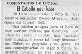 El Caballo que tosía  [artículo] M. C.